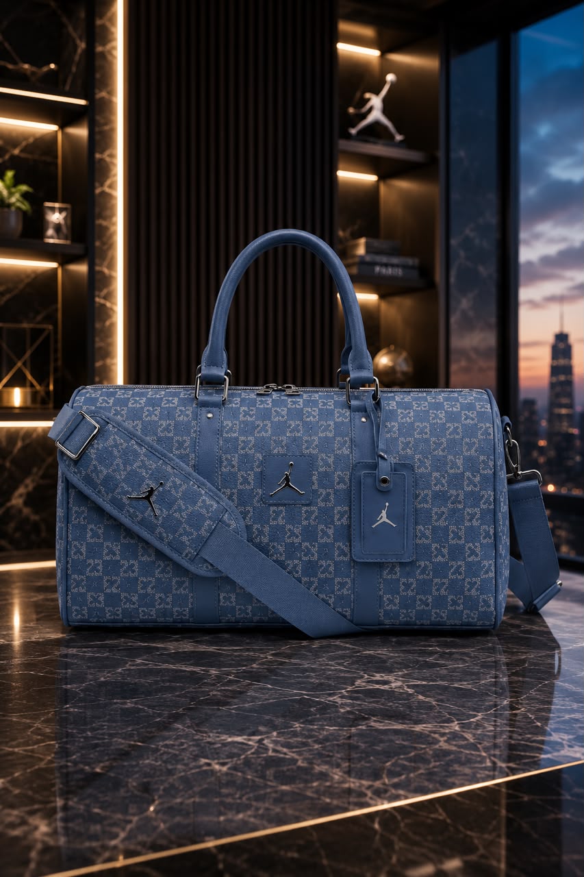 Jordan Monogram Denim Duffle Bag | Colección Accesorios Jordan