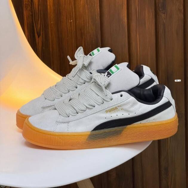 Puma Suede XL "White/Black-Gum"